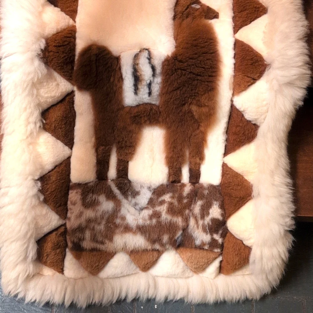 Authentic Llama Fur Wall Hanging